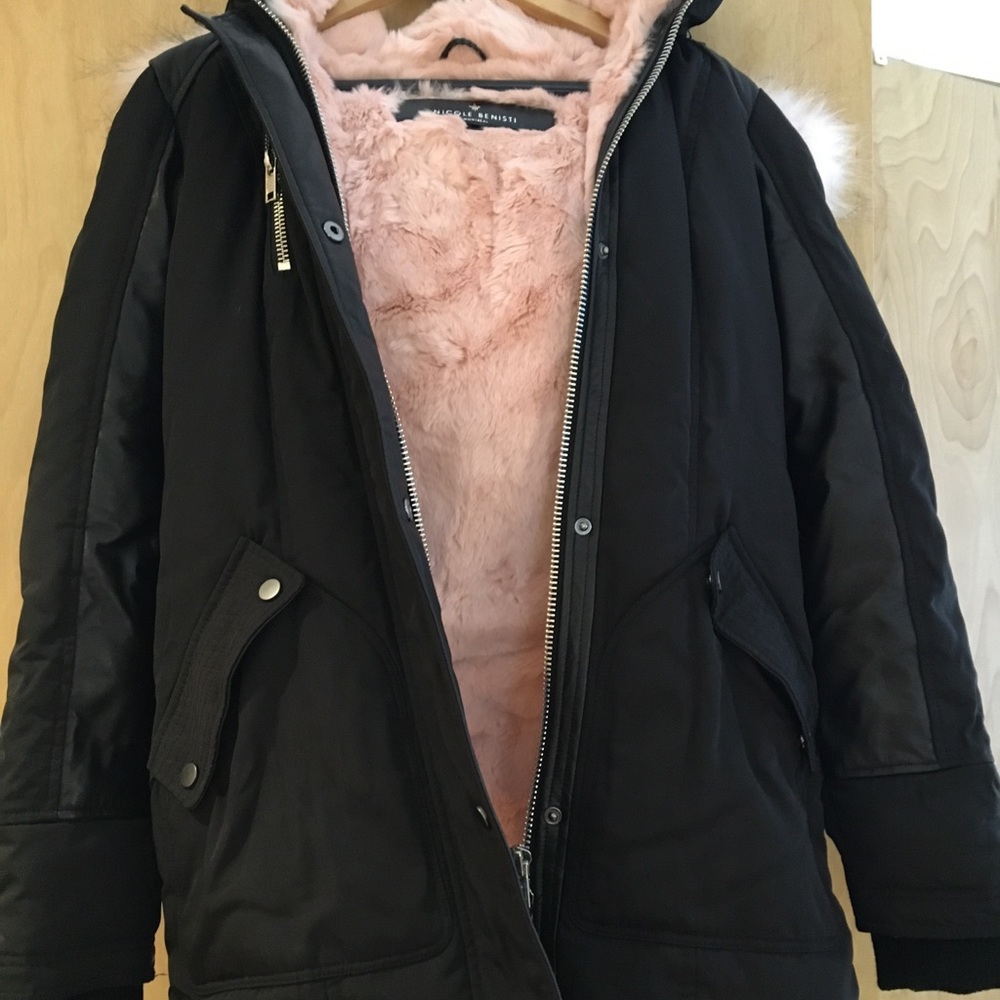Nicole benisti chelsea fur lined down jacket